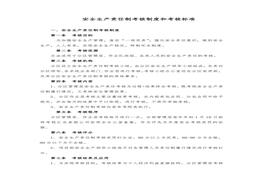 安全生產(chǎn)責(zé)任制考核制度和考核標(biāo)準(zhǔn)（21頁(yè)）docx