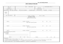 轉(zhuǎn)崗審批表doc