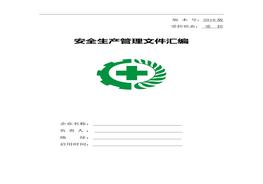 安全生產(chǎn)責(zé)任制及規(guī)章制度匯編doc