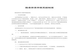 隱患排查舉報獎勵制度docx