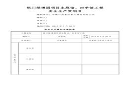 項(xiàng)目安全生產(chǎn)策劃書(shū)doc