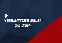 習(xí)慣性違章發(fā)生的原因分析及對策研究 (2)pptx