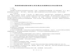 易燃易爆有毒有害化學危害品泄漏事故應急處置預案doc