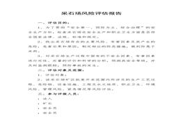 采石場風(fēng)險(xiǎn)評估報(bào)告doc