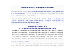 體責(zé)任重點事項清單docx