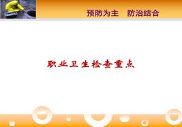 職業(yè)衛(wèi)生安全檢查重點(diǎn)ppt