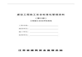 建設(shè)工程施工安全標(biāo)準(zhǔn)化管理資料第十冊(cè)doc