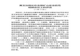 黃玉治局長在全國礦山安全防范視頻會議上的講話（8月25日）docx