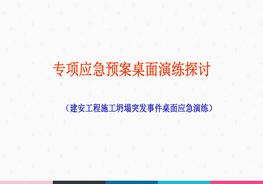 專項應(yīng)急桌面演練探討ppt