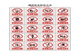 通用安全標(biāo)志大全圖標(biāo)docx