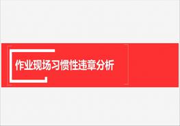 作業(yè)現(xiàn)場習(xí)慣性違章分析pptx