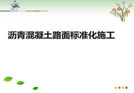 瀝青混凝土路面標(biāo)準(zhǔn)化施工培訓(xùn)課件（62頁）ppt