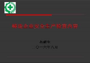 鑄造企業(yè)安全生產(chǎn)檢查內(nèi)容ppt