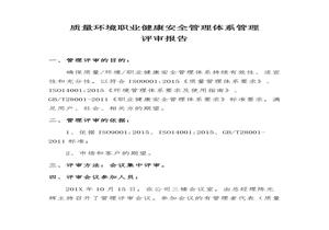 EHS管理體系管理評審報告（5頁）docx