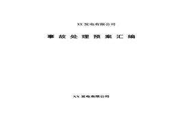 發(fā)電有限公司應(yīng)急預(yù)案匯編（60頁）doc