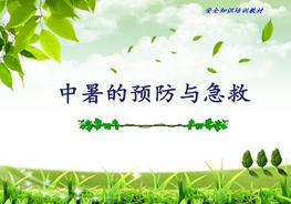 中暑的預(yù)防與急救ppt