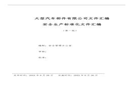 某大型汽車部件有限公司文件匯編docx