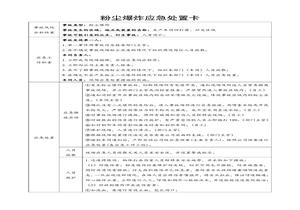 粉塵爆炸應(yīng)急處置卡docx