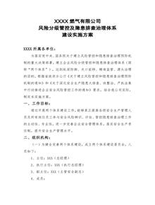 燃?xì)夤撅L(fēng)險(xiǎn)分級管控及隱患排查治理體系建設(shè)工作實(shí)施方案doc