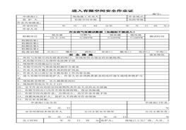 進入有限空間作業(yè)審批表xls