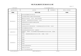 塔式起重機(jī)交接班記錄xls