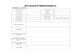 重大安全生產(chǎn)隱患評(píng)估報(bào)告書(shū)doc