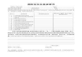 消防安全自查承諾書docx