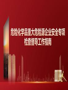 危險化學(xué)品重大危險源企業(yè)安全專項檢查督導(dǎo)工作指南pptx