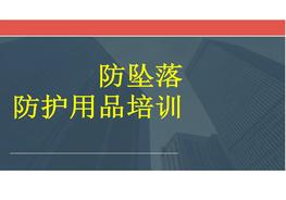 高處墜落防護(hù)用品培訓(xùn)pptx