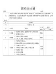 危險化學品儲罐區(qū)防火安全檢查表doc