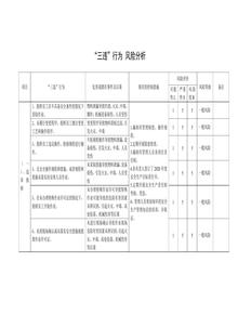 三違行為風(fēng)險(xiǎn)分析表doc