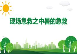 現(xiàn)場急救中暑急救ppt