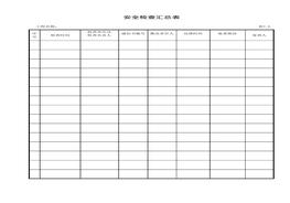 安全檢查匯總表xls