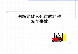 圖解能致人死亡的34種叉車事故pptx