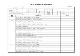 塔式起重機周期檢查表（年度定檢）xls