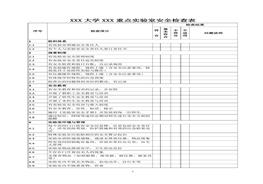 實驗室安全檢查表docx