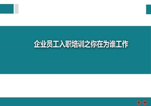企業(yè)員工入職培訓(xùn)你在為誰(shuí)工作pptx