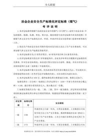 冶金（煤氣）企業(yè)安全生產(chǎn)標(biāo)準(zhǔn)化評定標(biāo)準(zhǔn)(1)doc