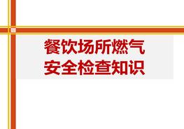 餐飲場所燃氣安全檢查知識（60頁）pptx
