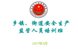 鄉(xiāng)鎮(zhèn)、街道安全生產(chǎn)監(jiān)管人員培訓(xùn)ppt