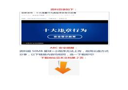【視頻】最新發(fā)布：十大違章行為典型事故警示教育docx