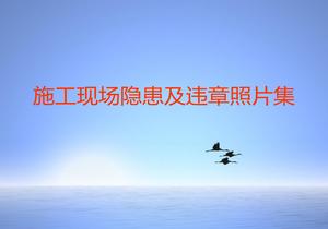 施工現(xiàn)場隱患及違章照片合集ppt