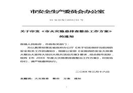 火災(zāi)隱患排查整治工作方案doc