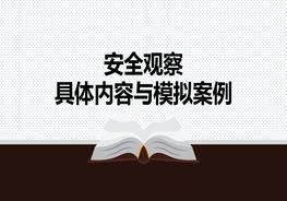 安全觀察具體內(nèi)容與模擬案例（75頁）pptx