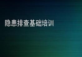 隱患排查基礎(chǔ)培訓(xùn)實(shí)操手冊pptx