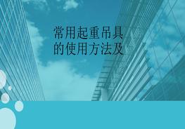 常用起重吊具的使用方法及報(bào)廢標(biāo)準(zhǔn)pptx