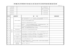 附著式升降腳手架首次安裝完畢及使用前檢查驗(yàn)收表xls
