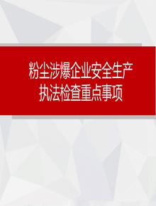 粉塵涉爆企業(yè)執(zhí)法檢查重點(diǎn)事項(xiàng)pptx