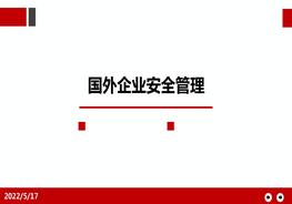 國外企業(yè)安全管理pptx