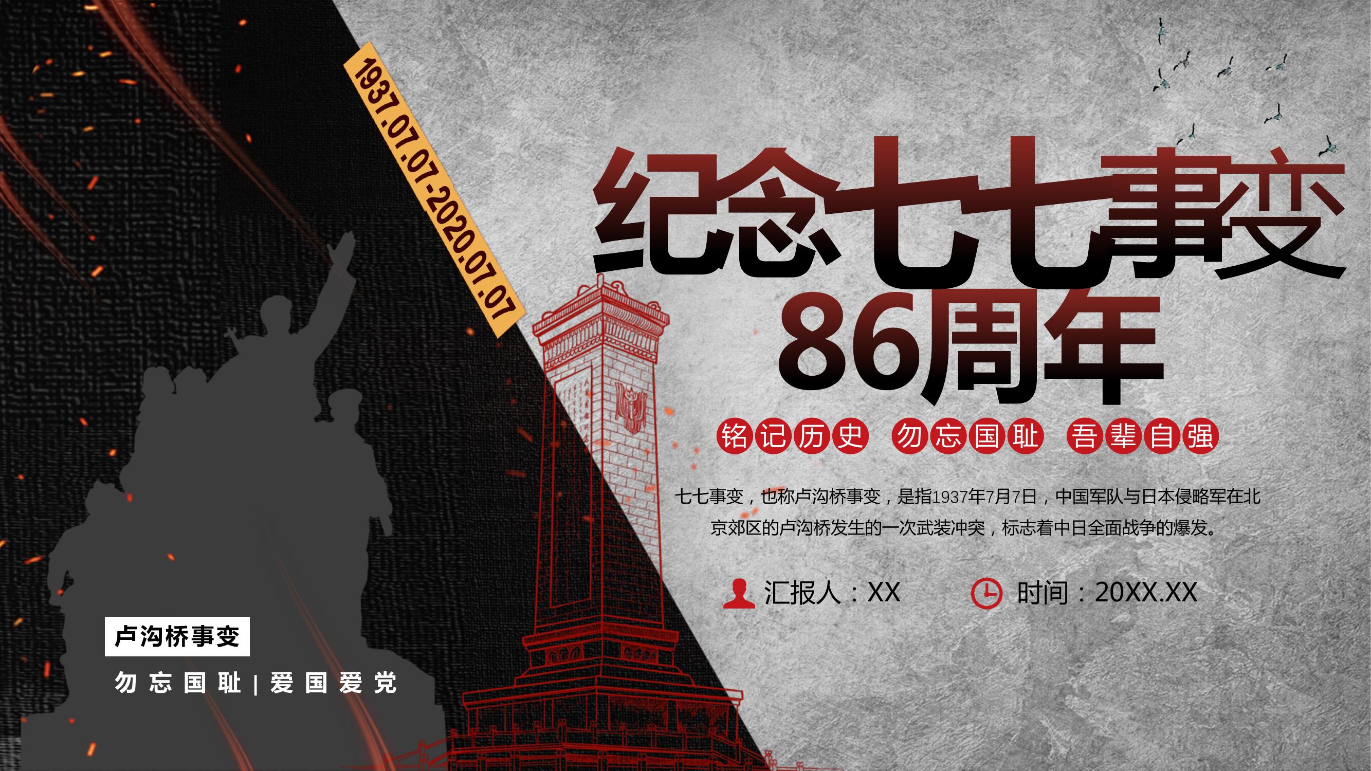 紀念七七事變86周年pptx